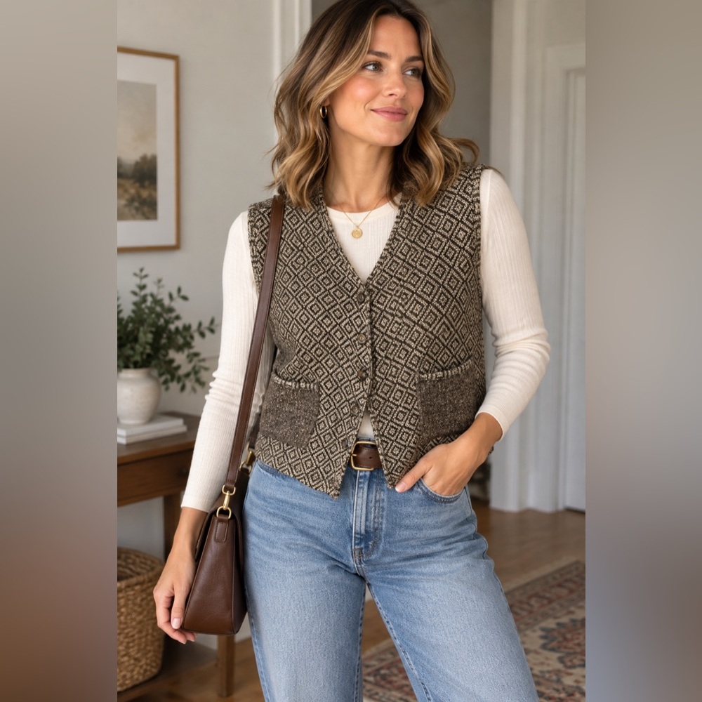 Vintage Jessie Wool Vest